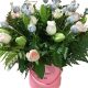 Rosh Hashsana gifts flowers and chocolates in pink box